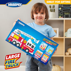 Joyin fire truck toy friction-powered rubber tires for smooth movement