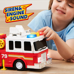 Joyin fire truck toy with side and rear compartments for easy storage
