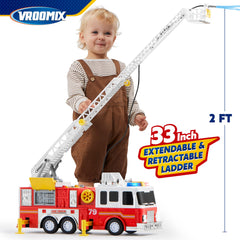 Joyin fire truck toy water tank system for splash-time fun