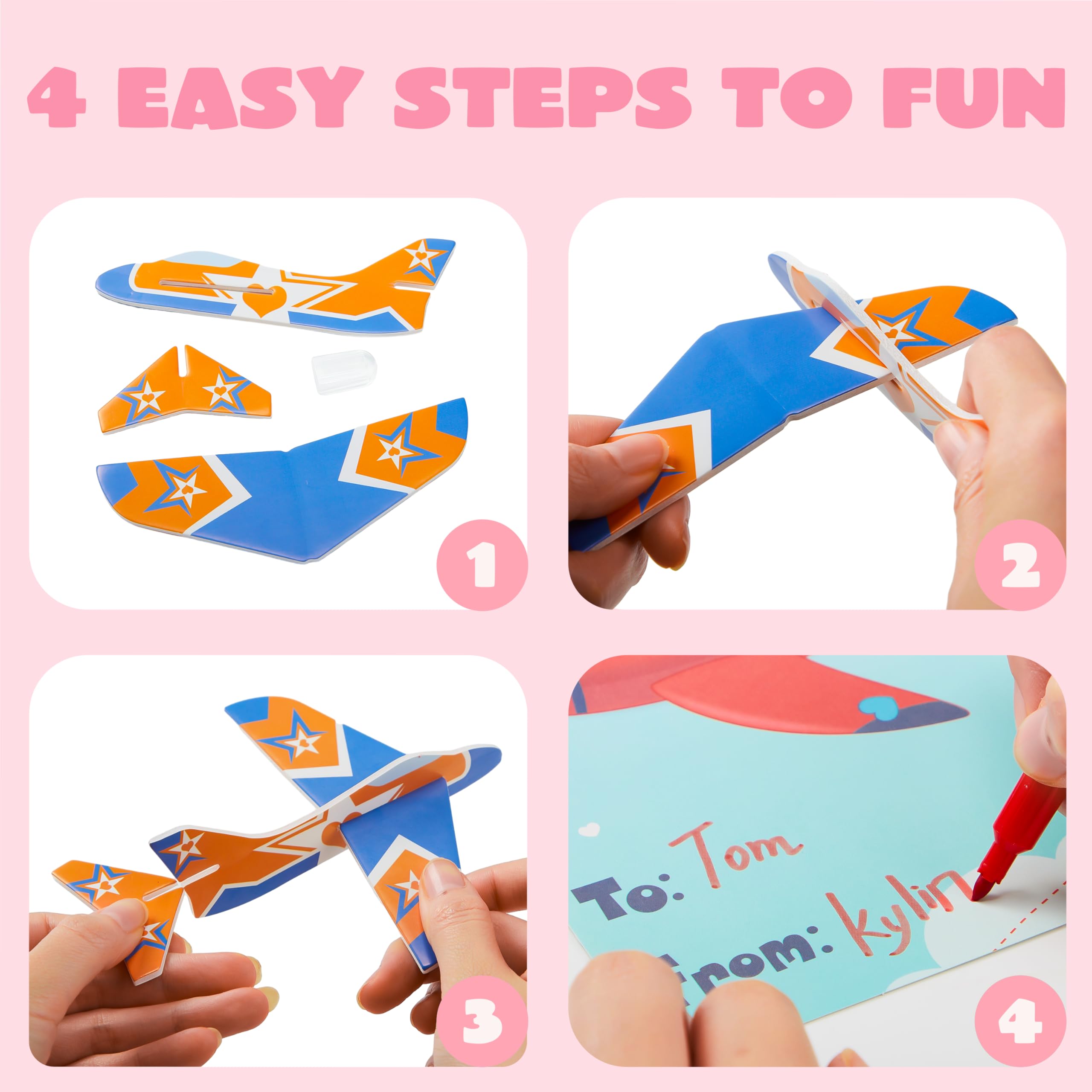 JOYIN foam airplane design 04, vibrant planes for classroom celebrations.