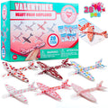 JOYIN foam airplanes with valentines cards for classroom exchange fun.