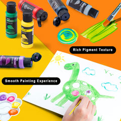 JOYIN foldable washing bucket keeps cleanup tidy and portable for art time.