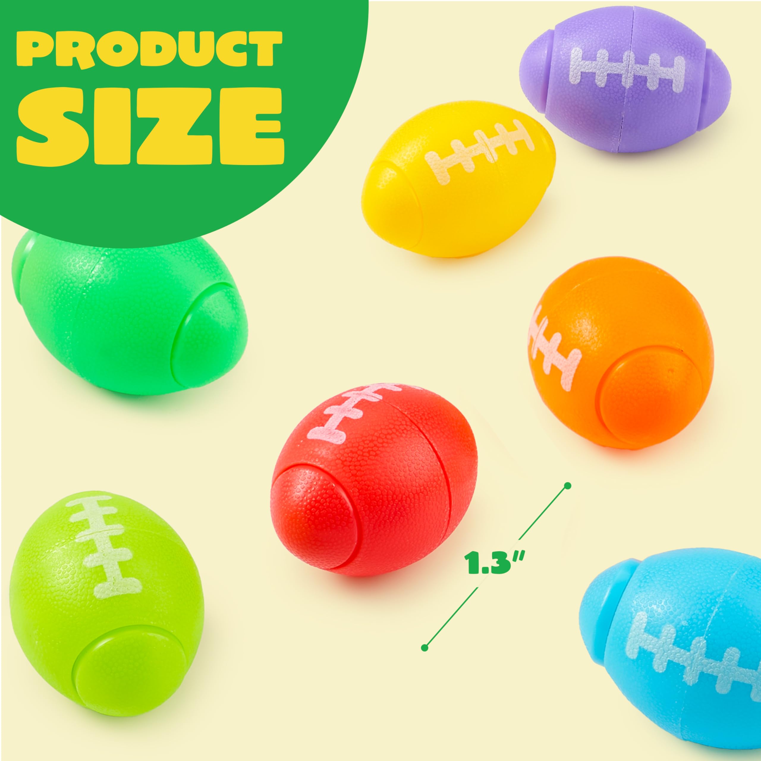 JOYIN football fidget spinner compact 1.3-inch size fits pockets and desks.