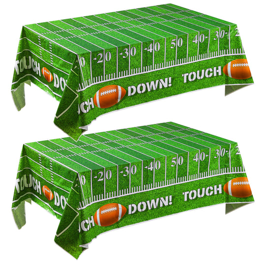 JOYIN football tablecover 54x72 rolled ready for easy setup and party prep.