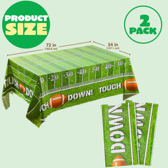 JOYIN football tablecover with touchdown design enhances party atmosphere.