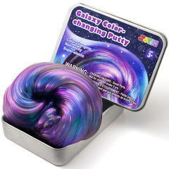 JOYIN Galaxy Color-Changing Putty under light reveals shifting hues for kids and adults.