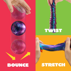 JOYIN Galaxy Color-Changing Putty shows elastic, long-lasting play that's not drying.