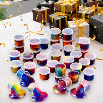 JOYIN galaxy slime colors trio shows three color groups for mix-and-match