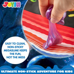 JOYIN galaxy slime cups messfree setup protecting clothes and surfaces