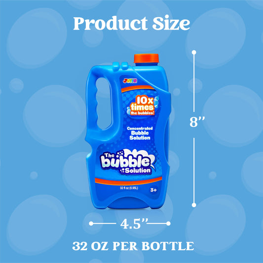 JOYIN giant-bubble compatible refill enabling oversized bubble displays at events.