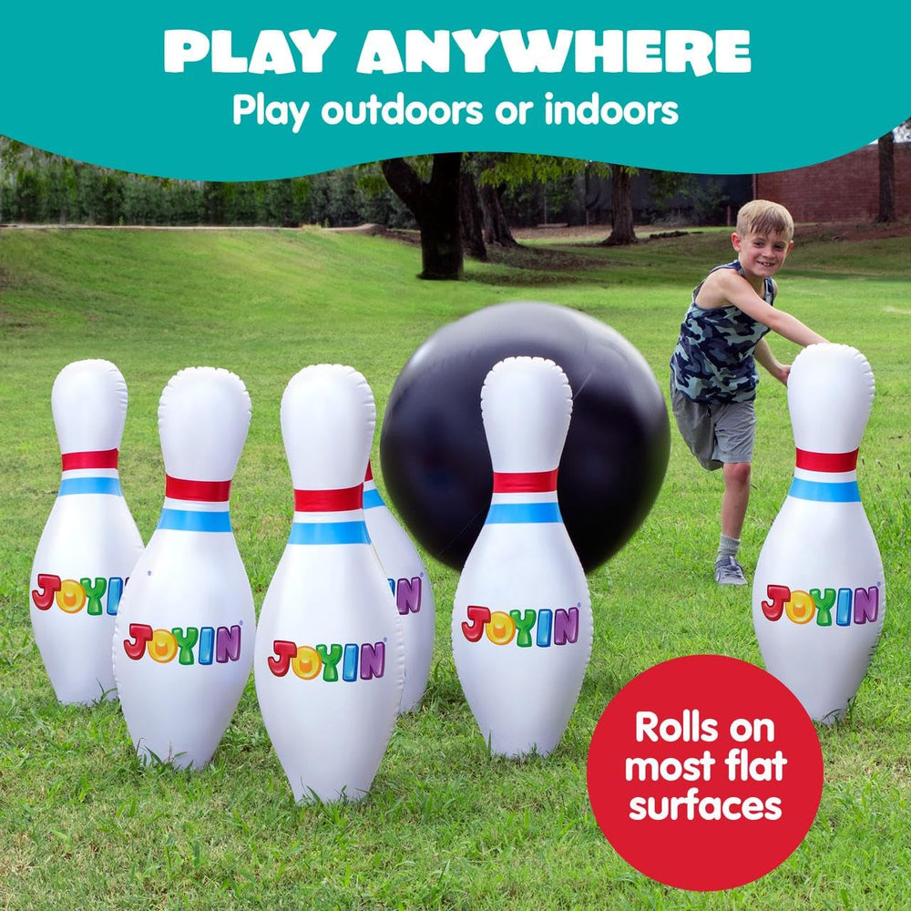 JOYIN Giant Inflatable Bowling Set indoor outdoor use for versatile venues