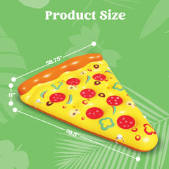 JOYIN pizza slice pool float all-angles display of design.