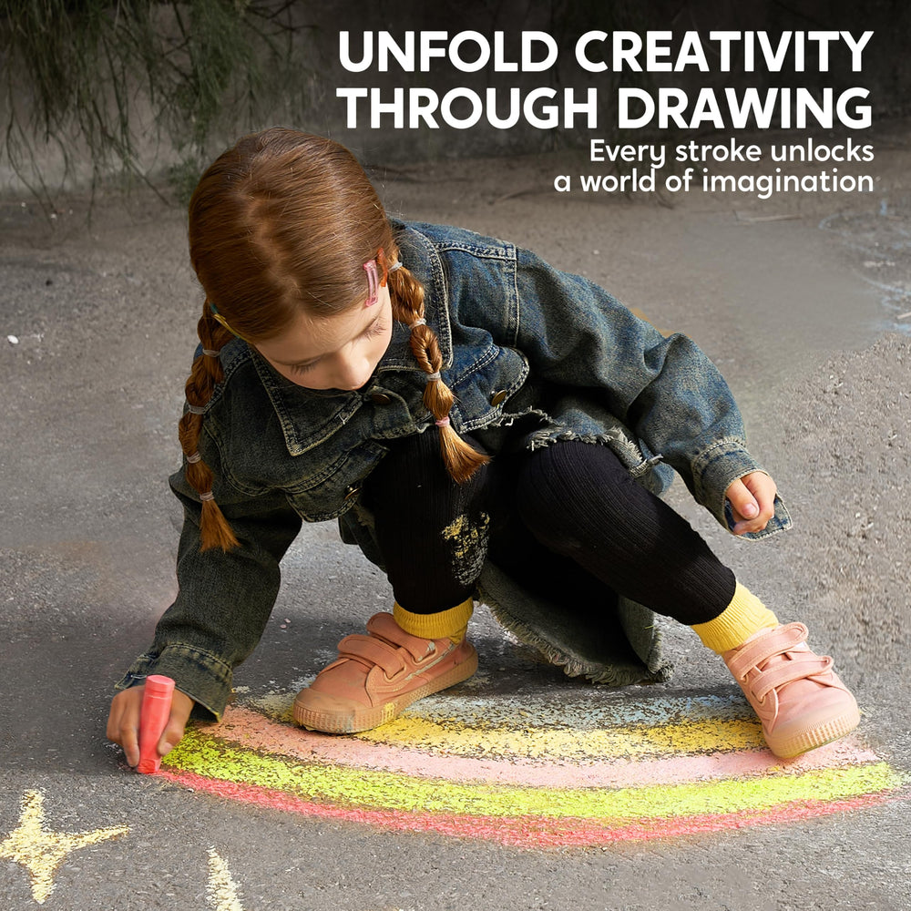 JOYIN gift-pack chalk set, each piece wrapped, ideal present for young artists