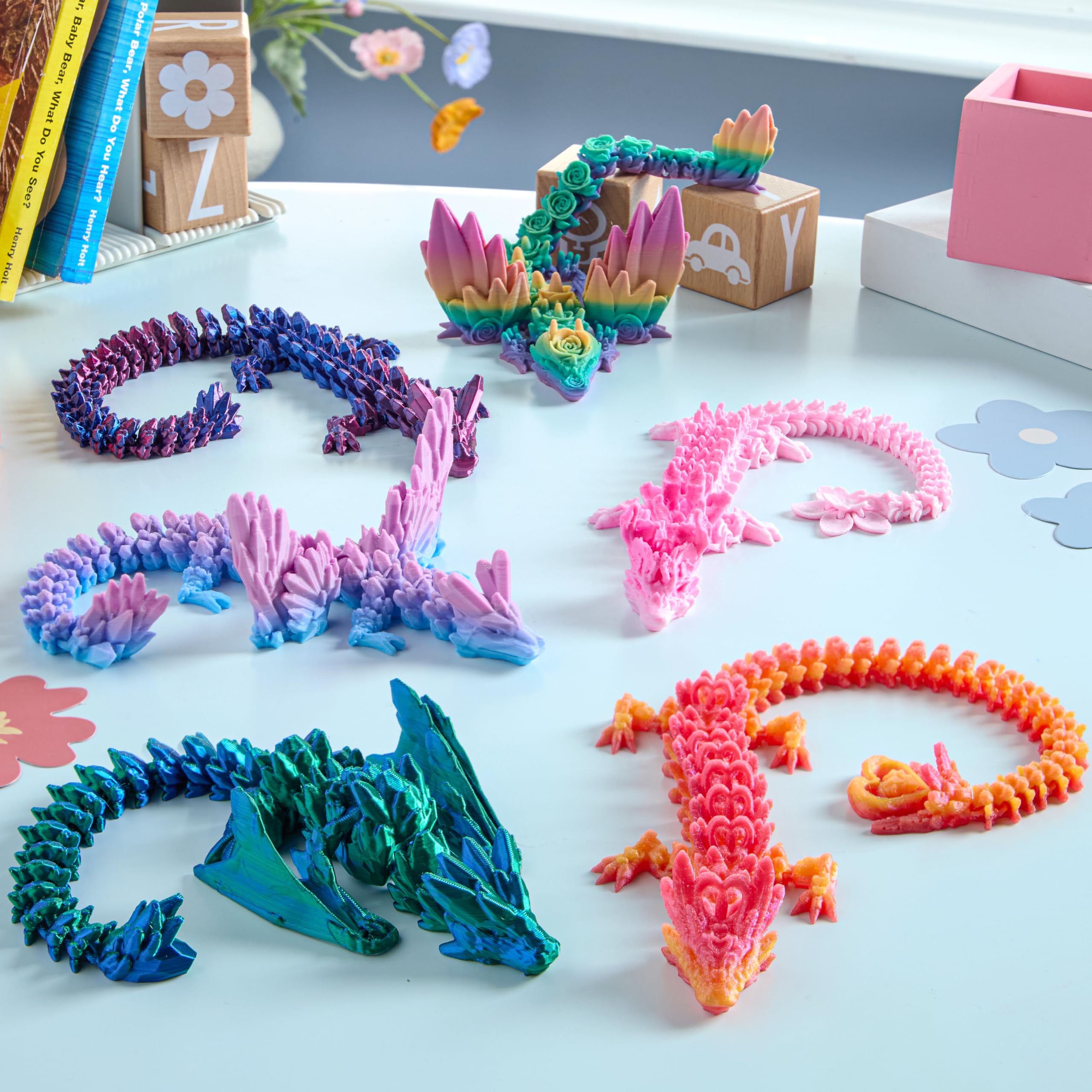 JOYIN Gift set of 6 dragons for collectors and premium party favors
