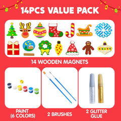 JOYIN glitter glue pack adds shimmering accents to magnet art.