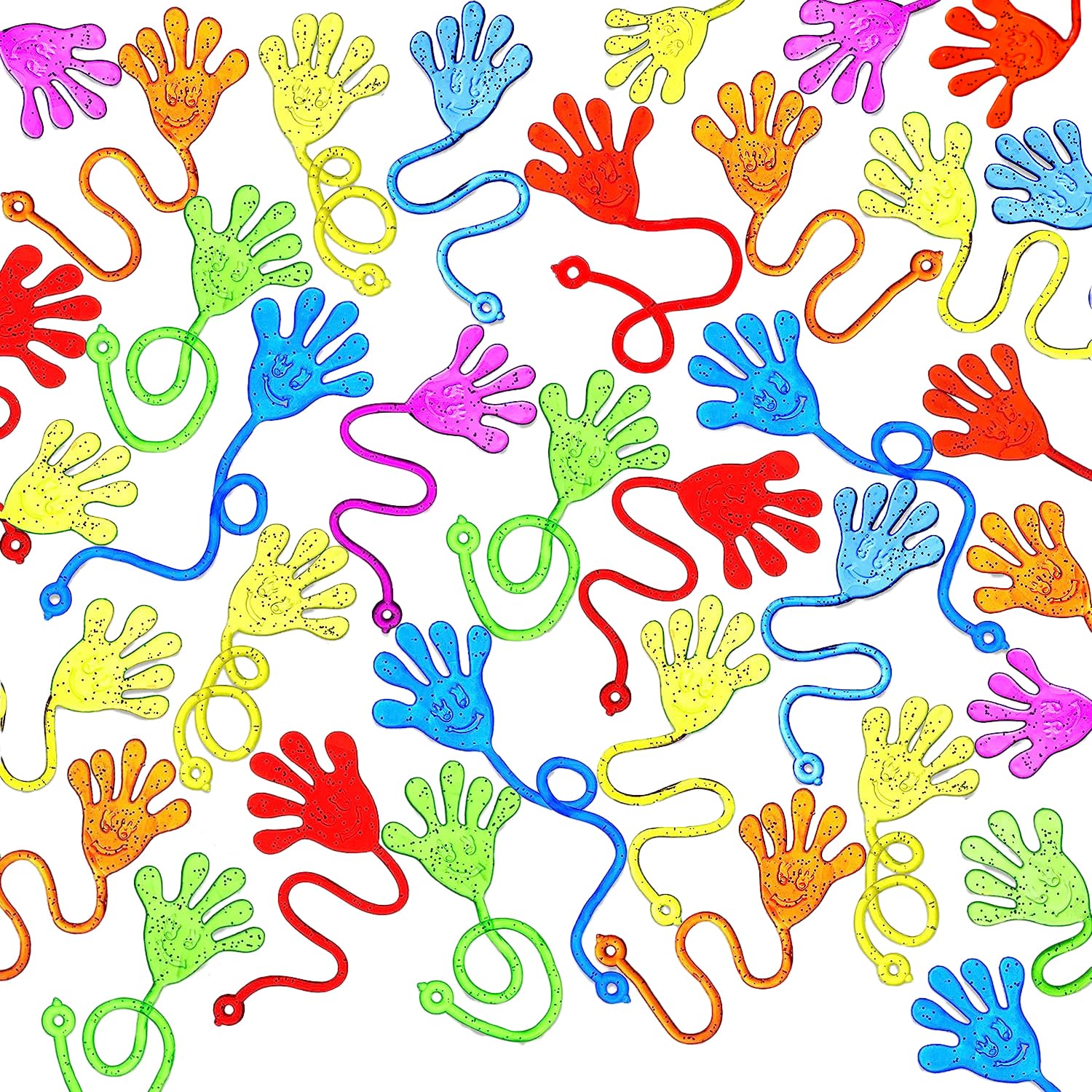 JOYIN glitter sticky hands 48-pack for party favors and easy gifting.