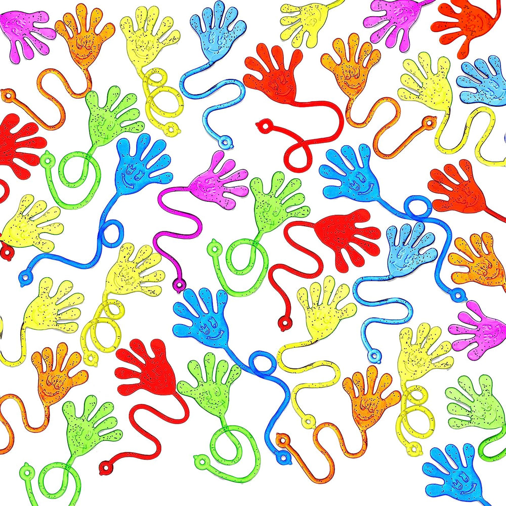 JOYIN glitter sticky hands 48-pack for party favors and easy gifting.