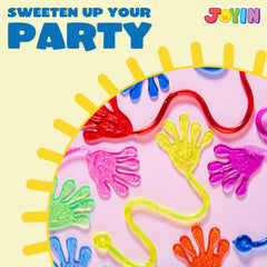JOYIN glitter sticky hands individually bagged for simple Easter party favors.