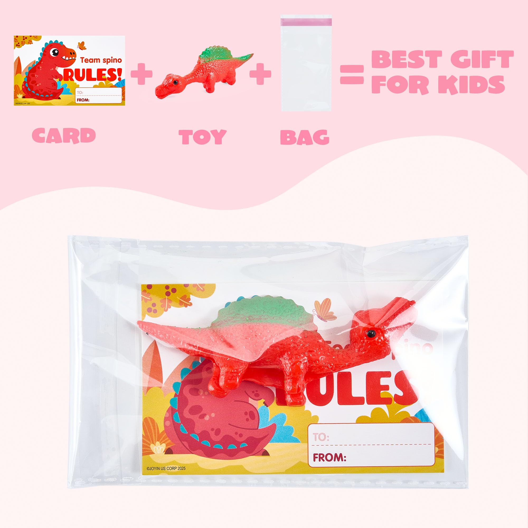 JOYIN goodie bag stuffer dinos delivering playful Valentine mood