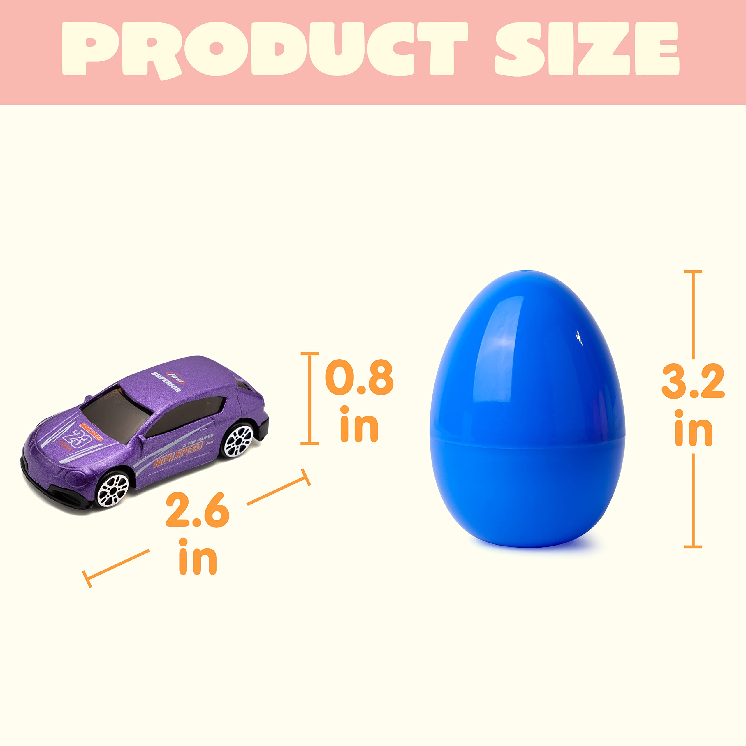 JOYIN grab bags include 12 die-cast cars across seven eggs for prizes