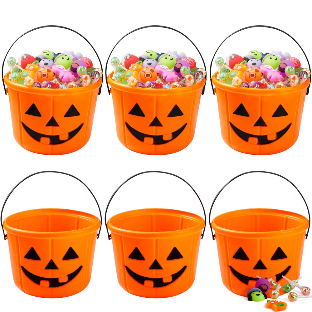 JOYIN Halloween buckets for gatherings, easy to collect treats.