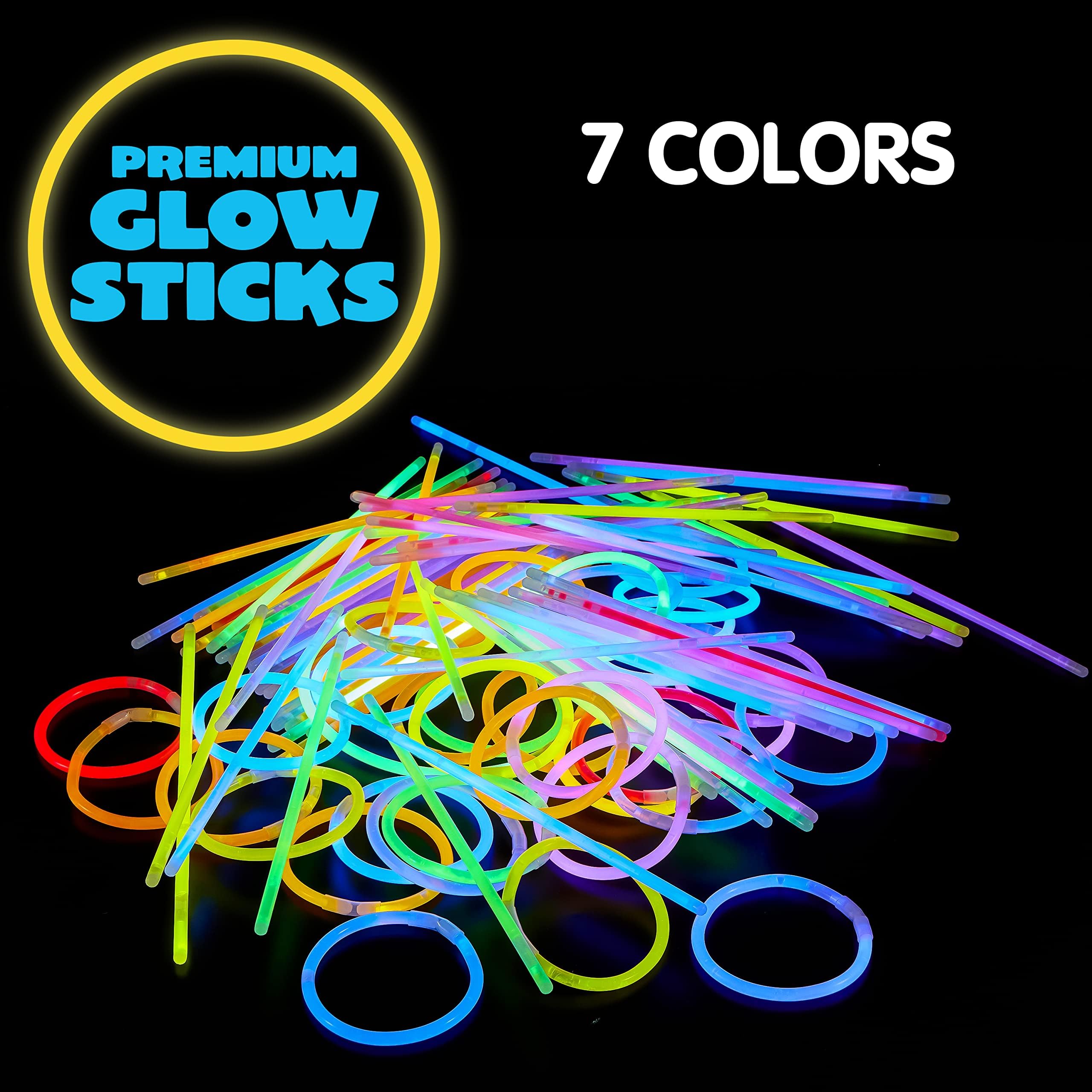 JOYIN Halloween glow sticks illuminate costumes with bright, long-lasting light.