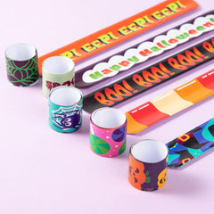 JOYIN Halloween slap bracelet design F, multi-design pack sparks curiosity.
