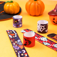 JOYIN Halloween slap bracelet design G, soft-touch strap covers for comfort.