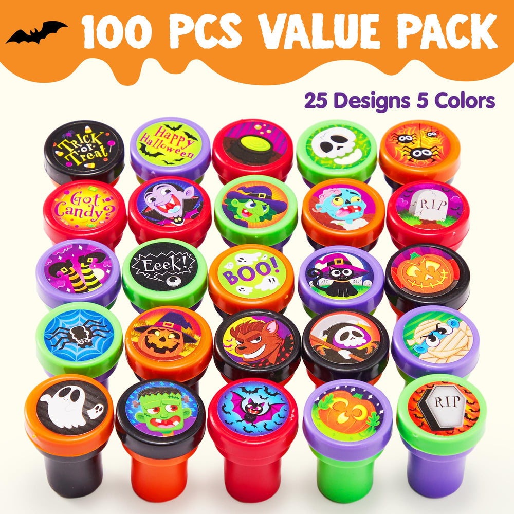 JOYIN stampers 25 designs featuring pumpkin, ghost, and mummy visuals for fun projects.
