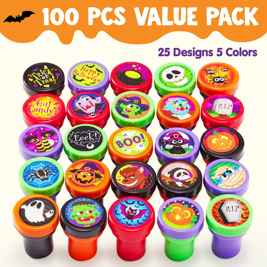 JOYIN stampers 25 designs featuring pumpkin, ghost, and mummy visuals for fun projects.