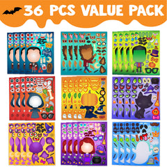 JOYIN witch-face Halloween sticker for imaginative classroom projects