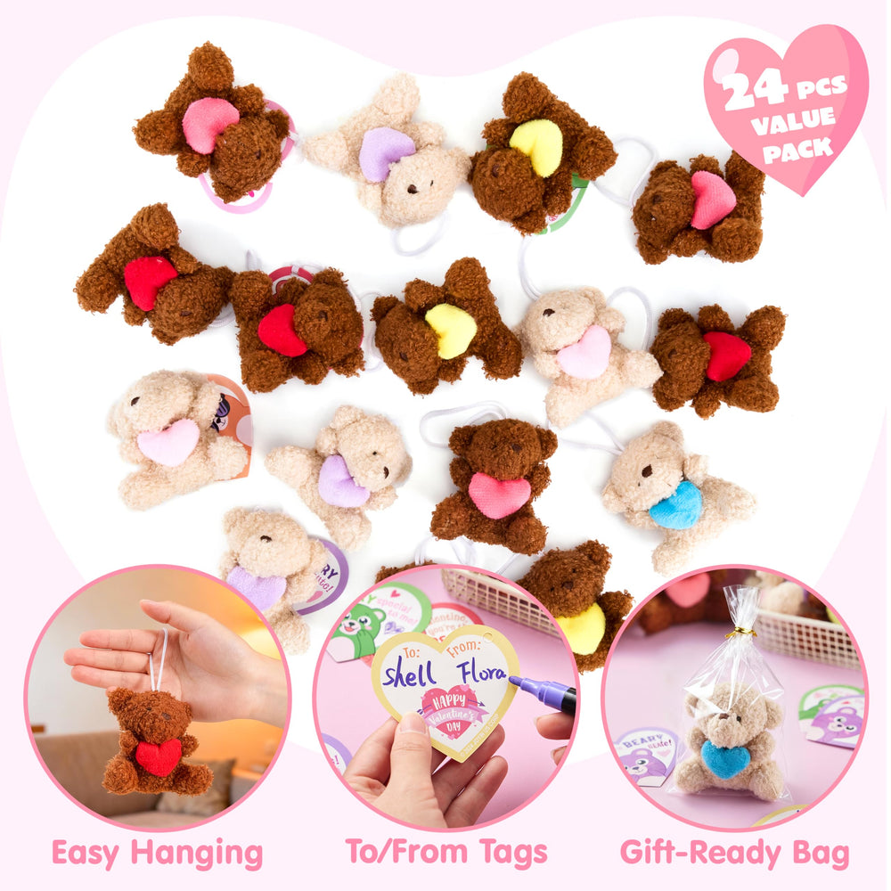 JOYIN heart-shaped cards for bears enhance valentine messages and sign-name opportunities