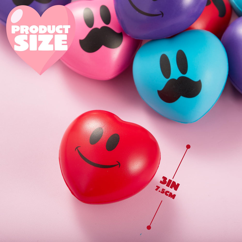 JOYIN blue heart stress ball 3in supports tension relief during breaks