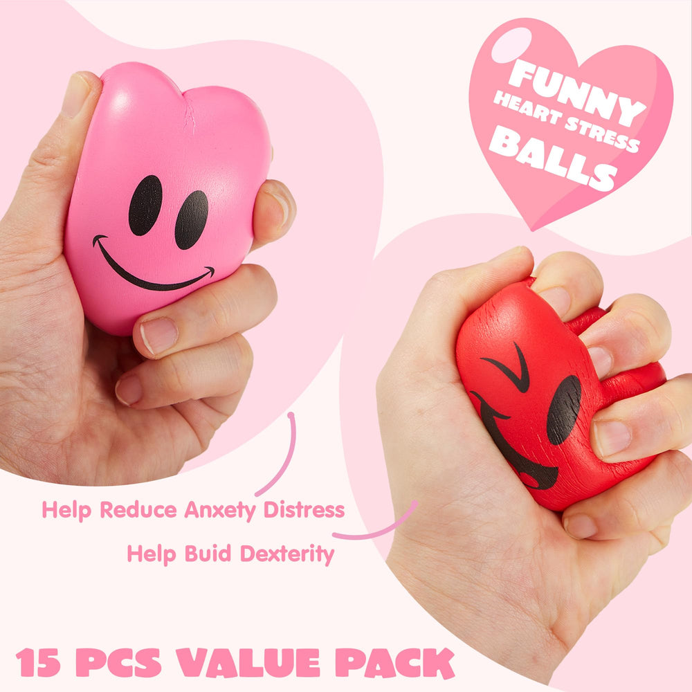 JOYIN heart stress ball with rose-face design suitable for party prizes