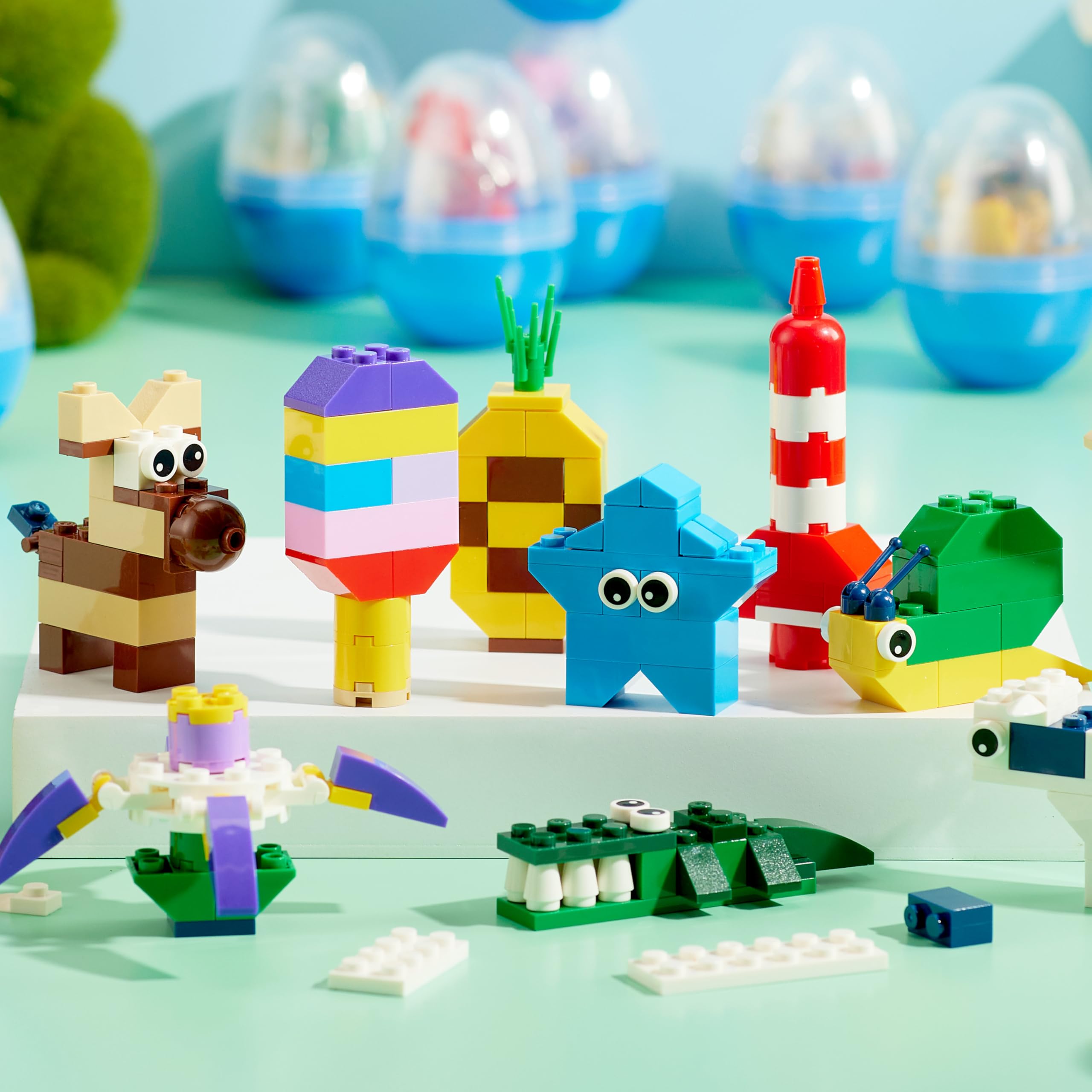 JOYIN helicopter building blocks inside eggs inspiring engineering play