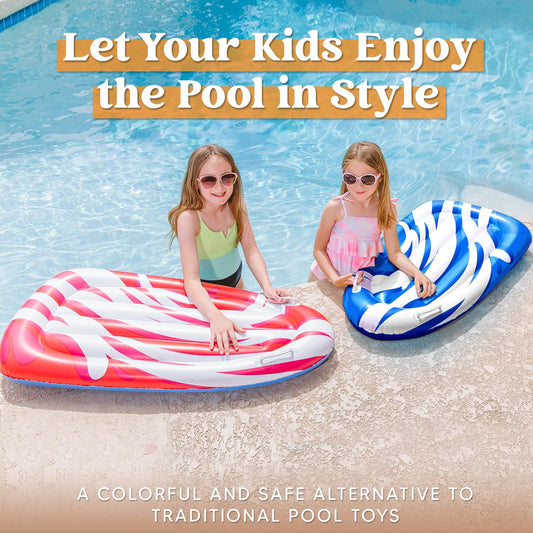 JOYIN inflatable pool float for kids lying position, ideal for relaxed water play