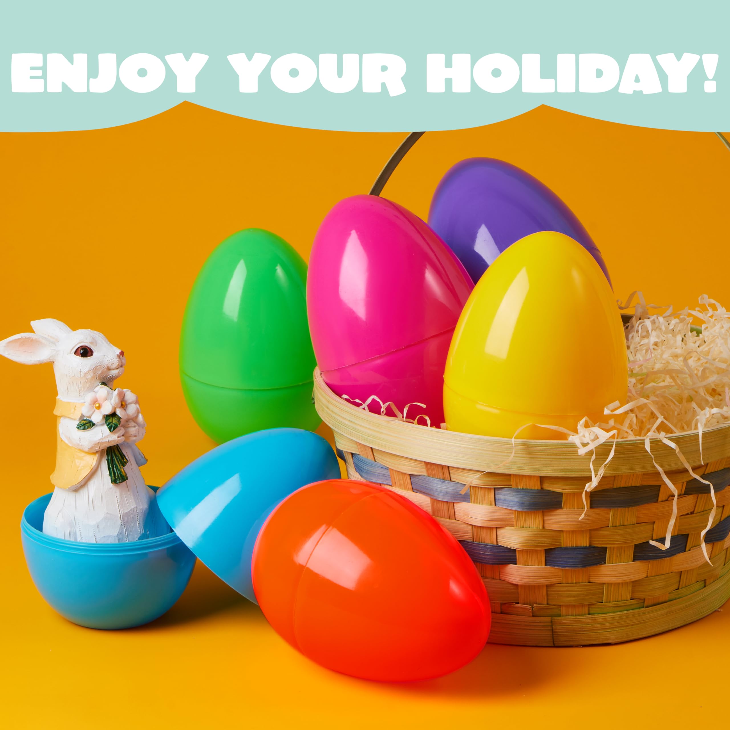 JOYIN jumbo green Easter egg, durable plastic for outdoor hunts.