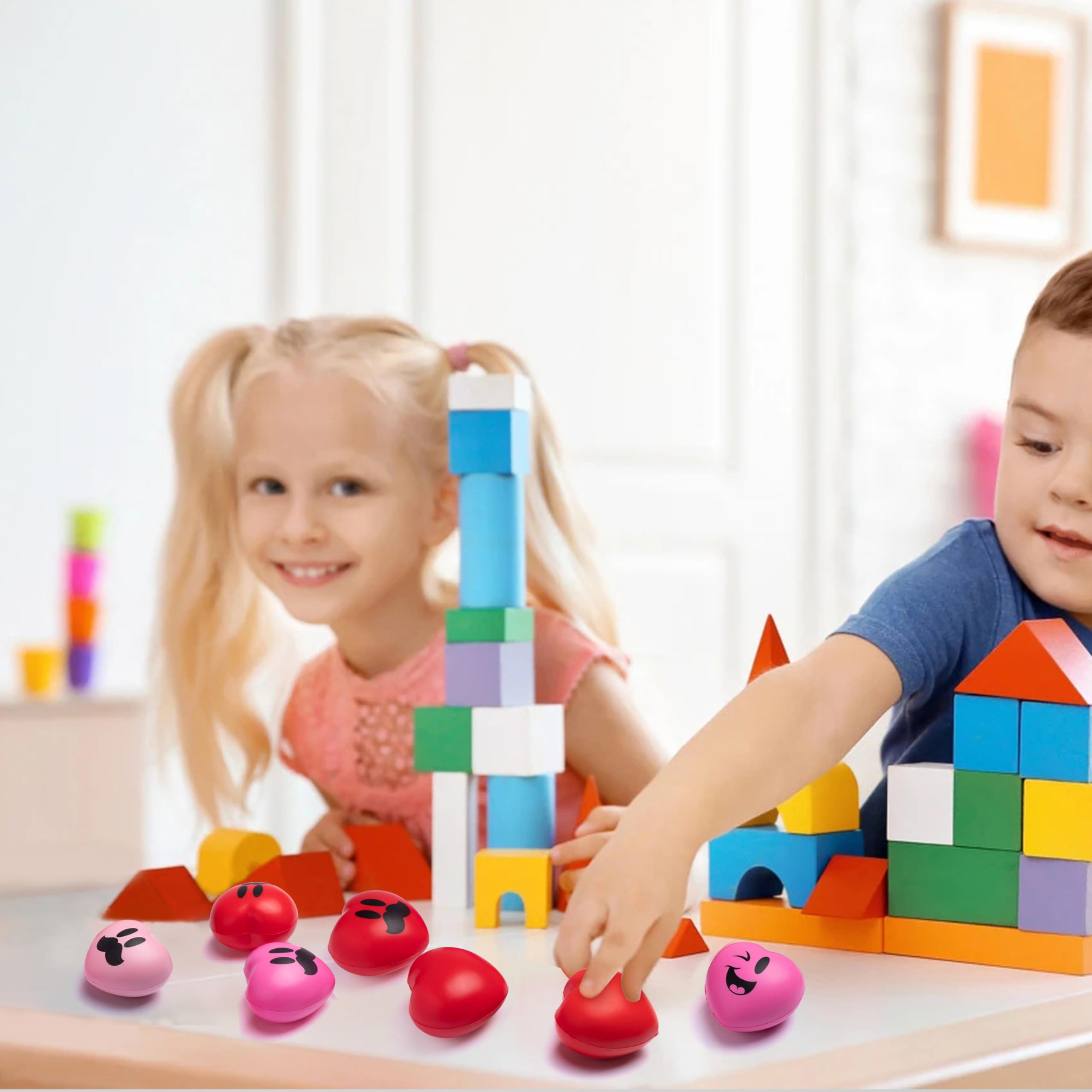 JOYIN kid-friendly valentines treat alternative stress relief toy for classrooms.