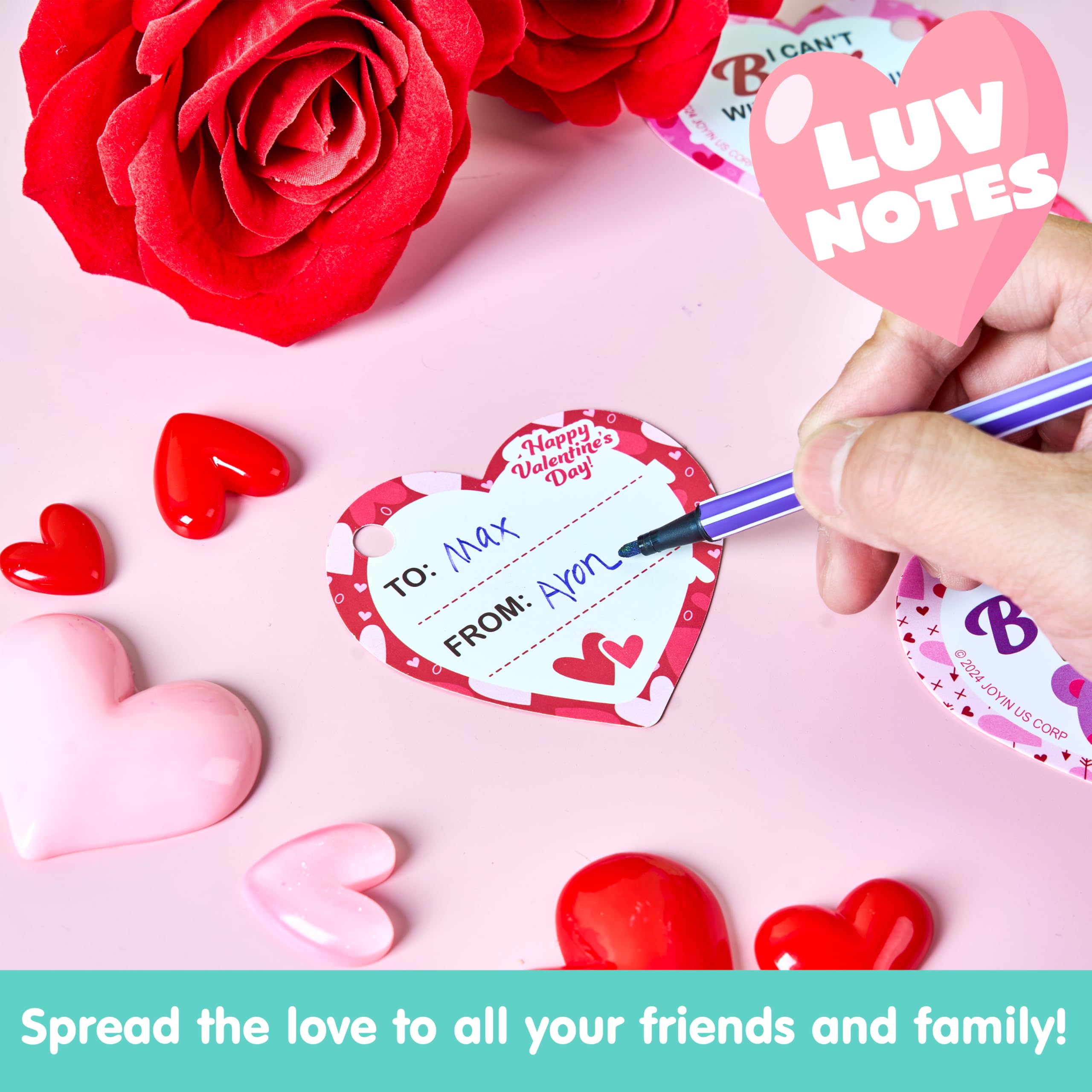 JOYIN kid-friendly valentines plush arranged for easy gift exchanges.