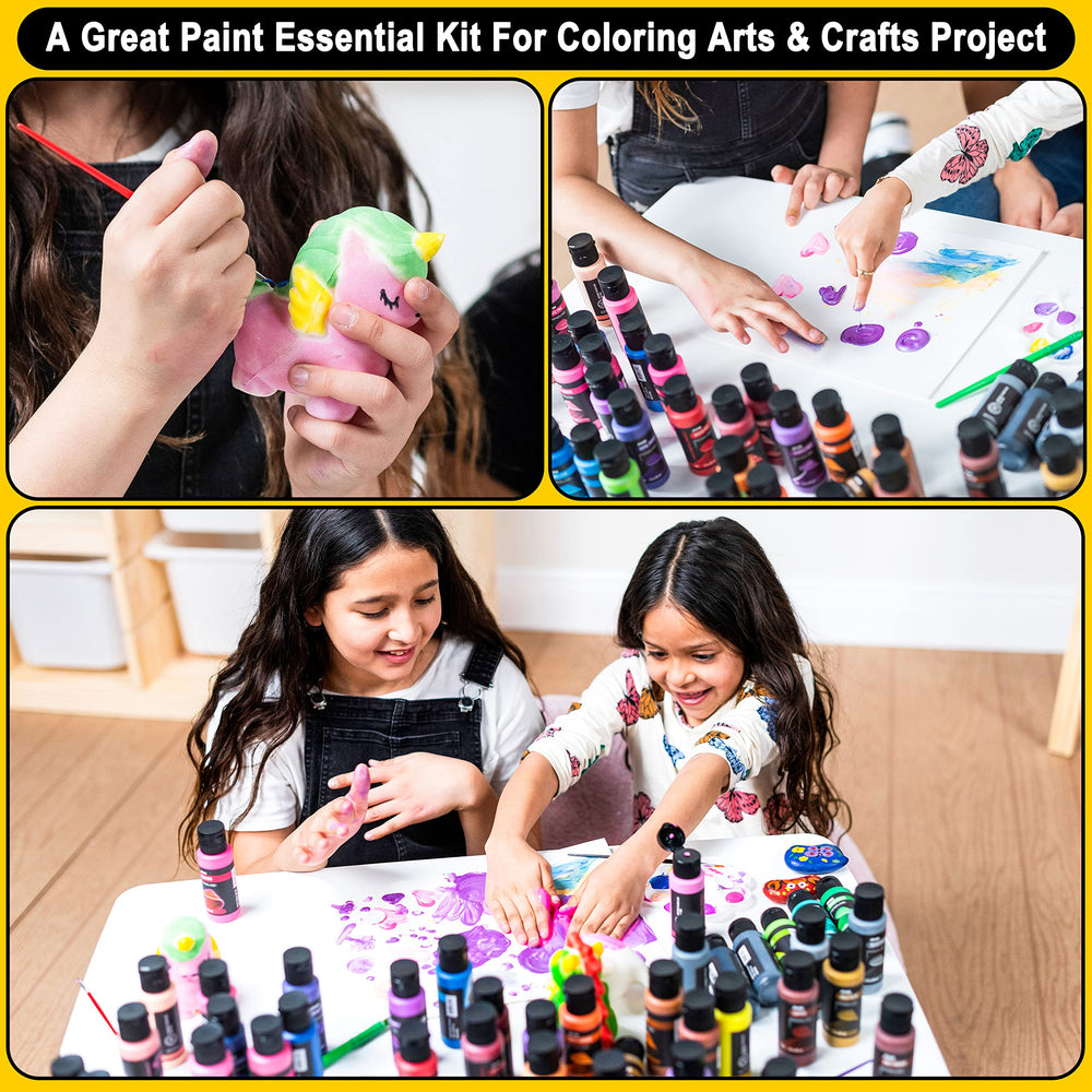 JOYIN kid-friendly art on canvas, wood, and chalkboard inspires possibilities.