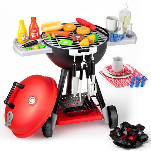 JOYIN Kids BBQ Grill Set highlights the grill-set for imaginative outdoor play and social sharing.