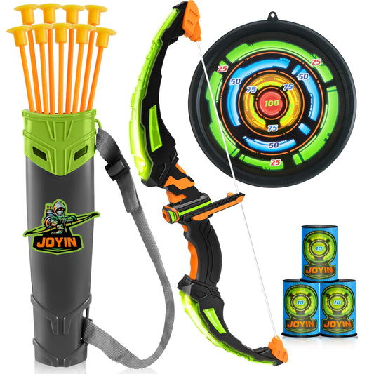 JOYIN kids bow with LED lights for exciting outdoor archery play