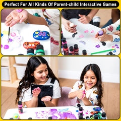 JOYIN kid-friendly tempera paints support finger painting on wood, canvas, or chalkboard.