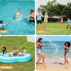 JOYIN kids enjoying a pool day with JOYIN water guns.