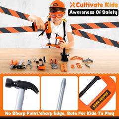 JOYIN kid tool set helmet and goggles protect during dress up adventures.