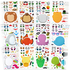 JOYIN lion face stickers for kids' crafts and party decor.