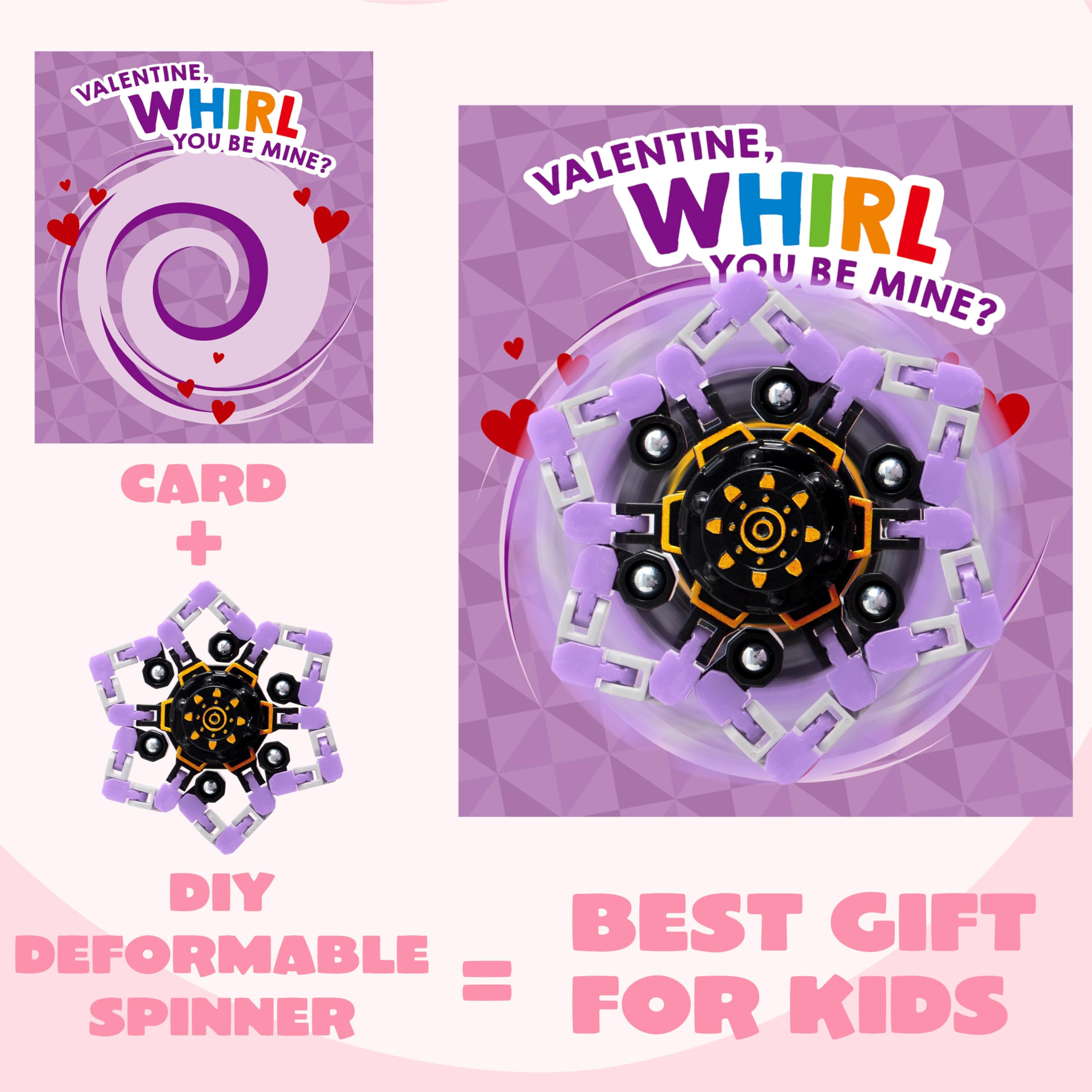 JOYIN love-note cards paired with matching spinners for keepsakes