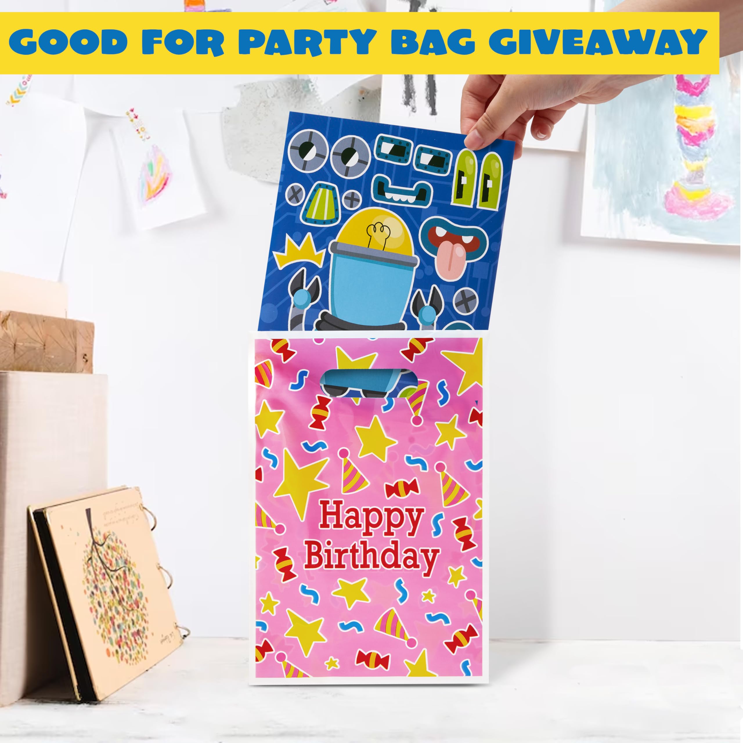 JOYIN Make-a-Face Stickers classroom-activity kit supports collaborative crafting