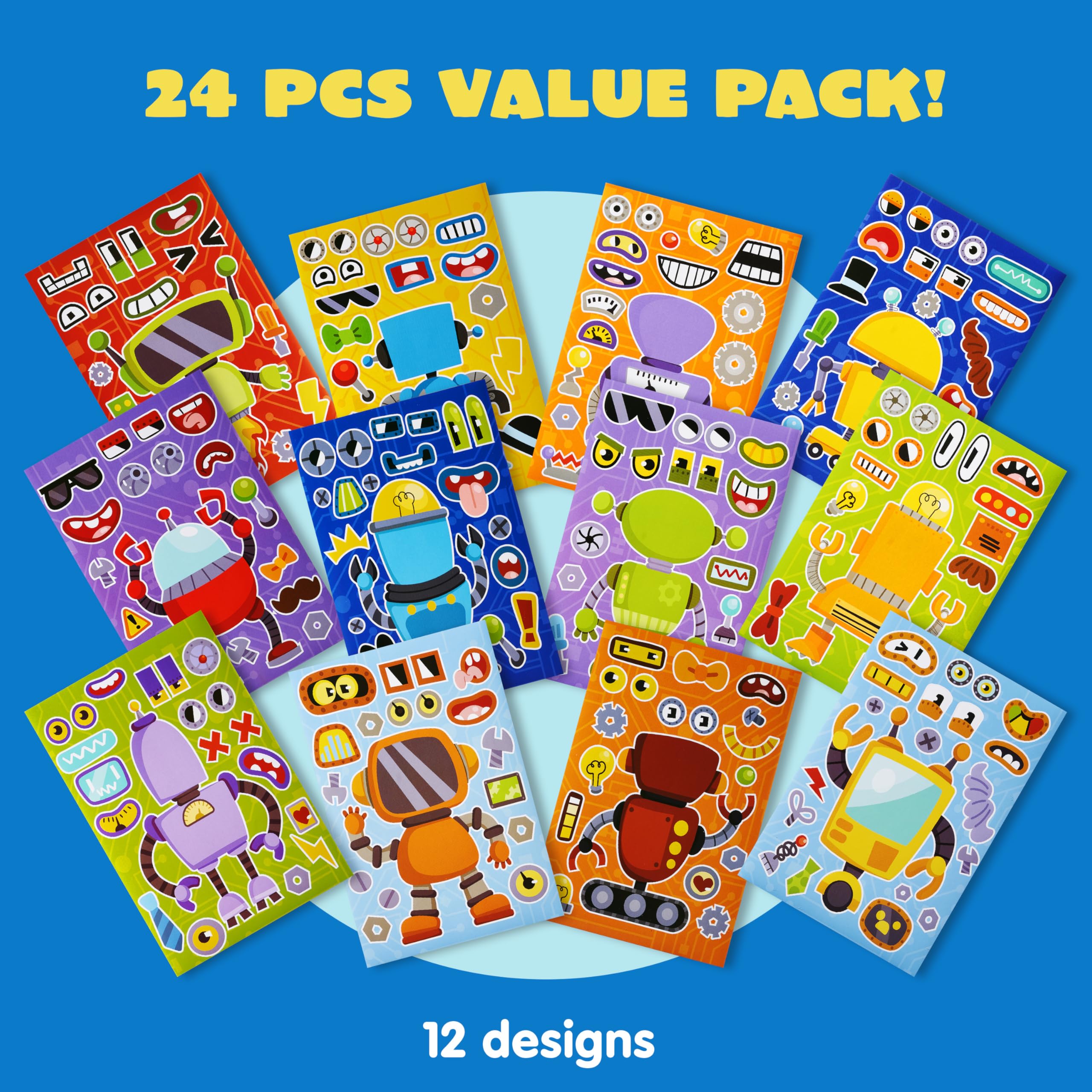 JOYIN Make-a-Face stickers classroom-activity designs boost teamwork