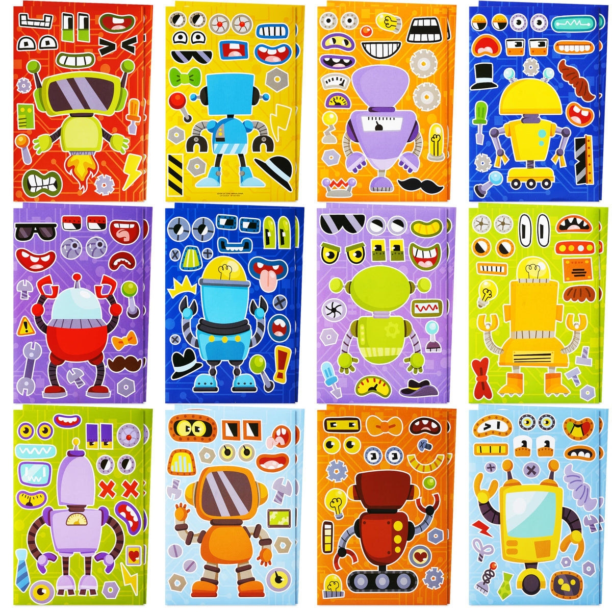 JOYIN Make-a-Face stickers eyes showcase playful designs for kids' crafts and imaginative play